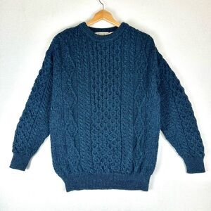 Aran Sweater Market Merino Wool Cable Sweater Fisherman Chunky
